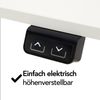 Brixy Sitzständer Schreibtisch - Elektrisch Verstellbar In Höhe - 140 x 60 CM - Weiß Bild 3