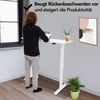 Brixy Sitzständer Schreibtisch - Elektrisch Verstellbar In Höhe - 140 x 60 CM - Weiß Bild 5