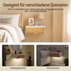 SoBuy Nachttisch FBT174/175, 2er set Nachtschrank Nachttisch hängend, Bettablage, Wandregal mit Bewegungssensor Licht, mit Schublade, Schlafzimmer Bild 3