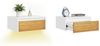 SoBuy Nachttisch FBT174/175, 2er set Nachtschrank Nachttisch hängend, Bettablage, Wandregal mit Bewegungssensor Licht, mit Schublade, Schlafzimmer Bild 1