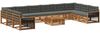 vidaXL Sofagarnituren mit Kissen 11 pcs Massivholz Akazie 3383925 Bild 2