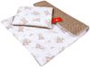 Kinderdecke BABYLUX Babydecke MINKY 2Set Kuscheldecke Decke 75 x 60cm Kinderwagen, BabyLux, MP138 - Beige + Bären Bild 2