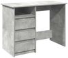 vidaXL Schreibtisch Betongrau 102x50x75 cm Holzwerkstoff 860466 Bild 2