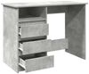 vidaXL Schreibtisch Betongrau 102x50x75 cm Holzwerkstoff 860466 Bild 4