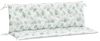 vidaXL Gartenbank-Auflagen, 2 Stk., Polyester, Blattmuster, 150 x 50 x 7 cm Bild 2