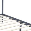 vidaXL Himmelbett-Gestell Grau Massivholz Kiefer 100 x 200 cm 283275 Bild 5