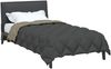 vidaXL Winterbettdecke Hellgrau und Anthrazit 155 x 220 cm Mikrofaser 42025759 Bild 3