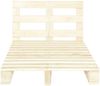 vidaXL Palettenbett Massivholz Kiefer 120×200 cm 285243 Bild 3