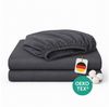Komfortec Spannbettlaken Jersey Spannbettuch, 90x200, 140x200, 160x200, 180x200 oder 200x200 cm, 100% Baumwolle (135 g/m), Gummizug: Rundum, (2 Stück), OEKO-TEX® Standard 100 Zertifisiert, für Matratzen bis 25 cm Höhe Bild 1