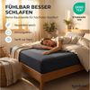 Komfortec Spannbettlaken Jersey Spannbettuch, 90x200, 140x200, 160x200, 180x200 oder 200x200 cm, 100% Baumwolle (135 g/m), Gummizug: Rundum, (2 Stück), OEKO-TEX® Standard 100 Zertifisiert, für Matratzen bis 25 cm Höhe Bild 4