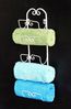 DanDiBo Handtuchhalter Wand Handtuchregal 081220 Wandmontage Antik Weiß Vintage Wandhandtuchhalter Bad Badezimmer Bild 5