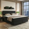 M-Punkt24 Boxspringbett MILANO (Grau / Anthrazit, mit 7 Zonen Taschenfederkern-Matratze, inkl. Topper), SOFORT LIEFERBAR Bild 3