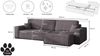 Kaiser Möbel Ecksofa mit schlaffunktion und bettkasten, BEST XL stoff Poso und Quelle, Mit Bettfunktion und Bettzeugfach Bild 2