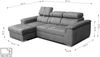 robin SOFA SILVER Holz Silver Ecksofa (H 84 x T 247 x B 165 cm) Bild 4