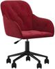 vidaXL Bürostuhl Drehbar Weinrot Samt 344872 Bild 2