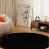 Tapiso Outdoorteppich MONO, rund, Höhe: 6 mm, Kurzflor Indoor Outdoor Einfarbig Bild 3