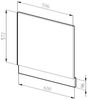 Frontblende R-Line Weiß Hochglanz 60 cm ohne Arbeitsplatte Vicco Bild 2