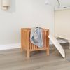 vidaXL Badhocker 40,5x40x52 cm Massivholz Nussbaum 350351 Bild 3