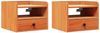 vidaXL Nachttisch 2 pcs Wachsbraun 38 x 36 x 29,5 cm Massivholz Kiefer 873516 Bild 2