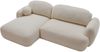 Mirjan24 'Mojato' Ecksofa mit Bettkasten und Schlaffunktion, Bouclé ecru, 90x175x275 cm, Links Bild 4