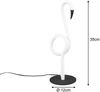 Trio LED-Tischleuchte Ingo Flamingo 14,5 x 35 cm warmweiß weiß/schwarz Bild 4