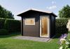 Infraworld Gartensauna Terra 3 Außensauna mit Vorraum Saunahaus 341x230 cm Bild 4