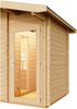 Infraworld Gartensauna Terra 3 Außensauna mit Vorraum Saunahaus 341x230 cm Bild 2