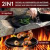 Dutch Oven 7 l ohne Füße – eingebrannt & sofort einsatzbereit, inkl. Deckelheber, Edelstahl-Untersetzer, Rezeptbuch & Pflegeanleitung Bild 4