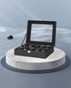 SONGMICS Uhrenbox mit 10 Fächern, Uhrenkasten, Glasdeckel, Uhrenkoffer, herausnehmbare Uhrenkissen, Metallverschluss, Geschenkidee, PU-Bezug in Schwarz, Innenfutter in Schwarz Bild 3