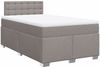 vidaXL Boxspringbett mit Matratze Taupe 120x200 cm Stoff 3288173 Bild 3