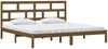 vidaXL Massivholzbett Honigbraun Kiefer 200x200 cm [3101241] Bild 3