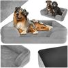 tectake Hundematte Orthopädisches Hundebett, mit abnehmbarem, wasserdichtem Plüschbezug Bild 4
