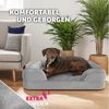 tectake Hundematte Orthopädisches Hundebett, mit abnehmbarem, wasserdichtem Plüschbezug Bild 3