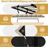 Polsterbett, mit Smart-LED, Mehrfach-Ladestation & Hydraulikstauraum, 160x200 cm, Beige, mit Matratze Bild 3