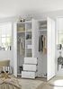 Kleiderschrank >Ludwig< in Artic Esche - 150x209x57cm (BxHxT) Bild 2