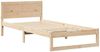 vidaXL Bettrahmen mit Kopfteil Natur 75 x 190 cm Massives Kiefernholz 873298 Bild 4