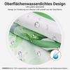 Duschvorhang Blumen Wasserdicht 200x200cm Antischimmel Textil Badezimmer Bild 2