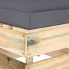 vidaXL Modulares Mittelsofa mit Kissen Grün Imprägniertes Holz 3074507 Bild 5