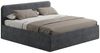 Home Collective Polsterbett Bett mit Stauraum, verstellbarem Lattenrost, viele Größen (Größen: 100x200 120x200 140x200 160x200 180x200 200x200, hochwertiger Kordstoff, made in Germany), wählbare Matratze Federkern oder Kaltschaum, Anthrazit Bild 2
