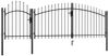 vidaXL Gartentor Woerden Stahl 1,5 x 4 m Schwarz 144364 Bild 2
