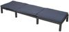 Poly-Rattan Sonnenliege HWC-A51, Relaxliege Gartenliege Liege ~ Basic anthrazit, Kissen grau Bild 4