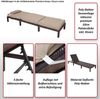 Poly-Rattan Sonnenliege HWC-A51, Relaxliege Gartenliege Liege ~ Basic anthrazit, Kissen grau Bild 2
