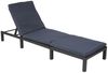 Poly-Rattan Sonnenliege HWC-A51, Relaxliege Gartenliege Liege ~ Basic anthrazit, Kissen grau Bild 5