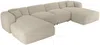 Vente-unique - POGNI Sofa StoffStoff Beige - B 166 cm x H 73 cm x L 356 cm Bild 4