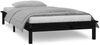 Massivholzbett mit LEDs Schwarz 90x200 cm [820595] Bild 4