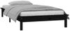 Massivholzbett mit LEDs Schwarz 90x200 cm [820595] Bild 5