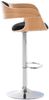 CLP 2er Set Barhocker Kingston Stoff drehbar mit Höhenverstellung,natura/schwarz Bild 3