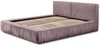 Polsterbett Doppelbett LEXIE 180x200cm in Stoff Riviera Rosa Bild 4