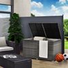 Juskys Polyrattan Auflagenbox Ikaria 950 L Grau Bild 2