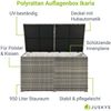 Juskys Polyrattan Auflagenbox Ikaria 950 L Grau Bild 3